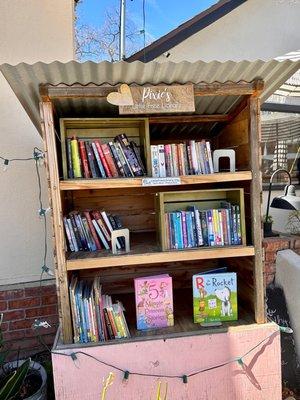 Little free library in front