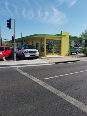 Front of car lot