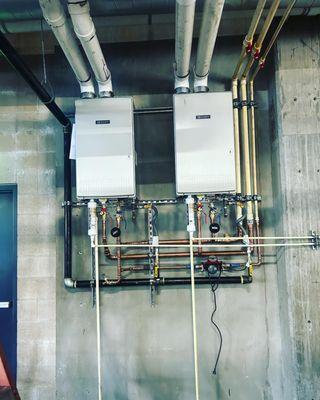 Commercial tankless water heater