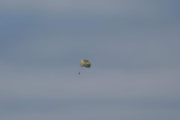 smiley face parasailing.