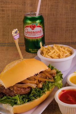 Our take on an American classic, the steak & cheese!