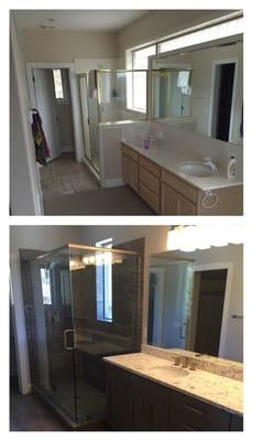 Master bathroom makeover.