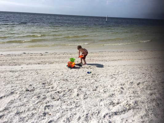 Playing in the sand