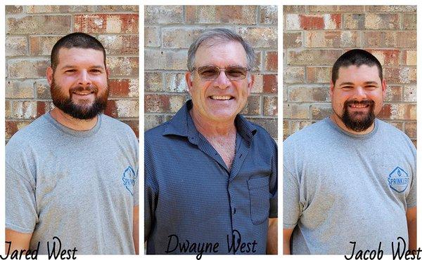 Jared West, Dwayne West, and Jacob West - Family-owned and operated sprinkler system business in Irving, Texas