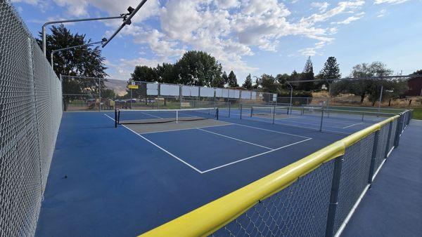 Some of the new Pickleball courts