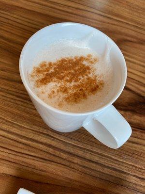 Chai Latte with a dash of cinnamon