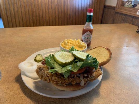 Excellent pork tenderloin sandwich and at a good price!