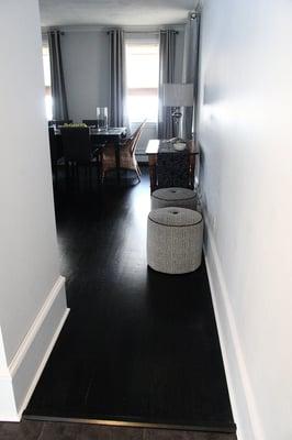 Update your home office with satin finish wood flooring