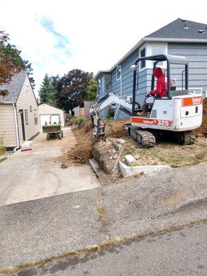 Building a retaining wall