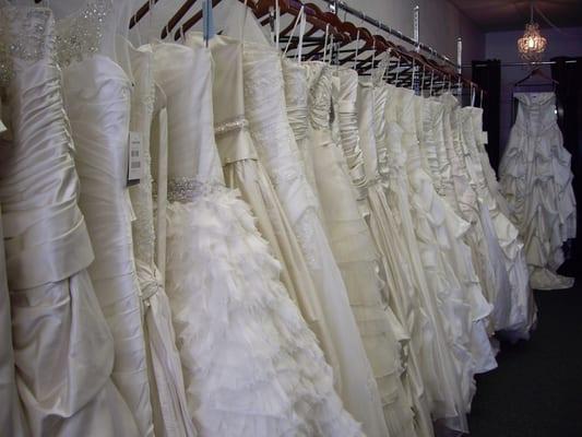 Gowns waiting for their bride!