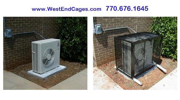 Each Cage is Custom Fabricated to the Dimensions of the AC Unit. #ACCAGES