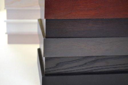 We offer custom stains & paint on different types of wood for your original artwork