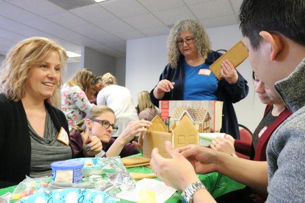 Gingerbread house team building exercise