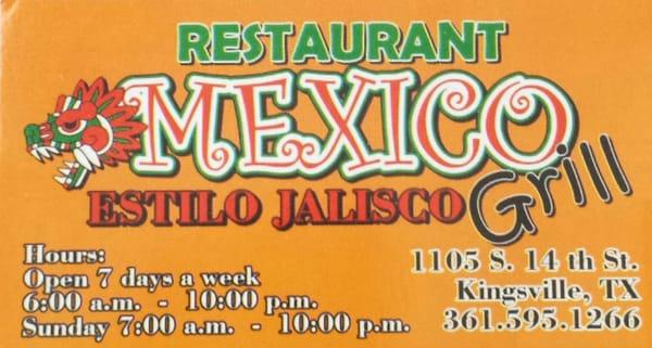 Mexico Grill Restaurant