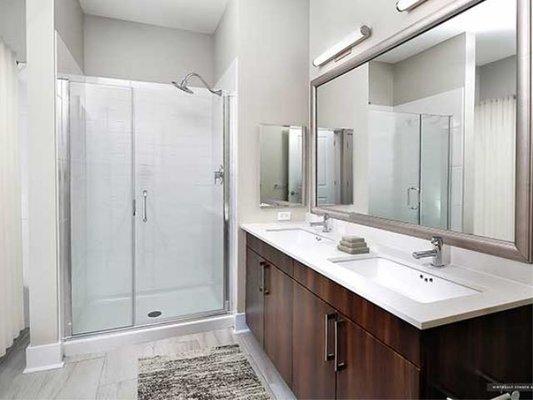 Shower door and mirror by ICD