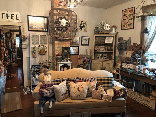 Our newly remodeled Farmhouse Room! Here in Corydon, IN.