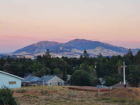 View of Mt. Diablo, from Martinez, California