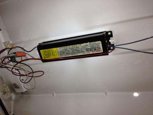 Typical fluorescent light ballast