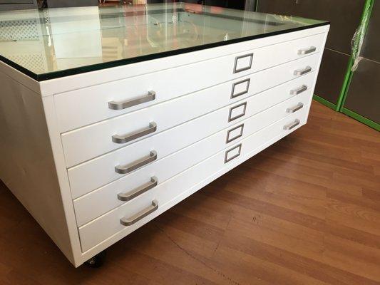 white flat file