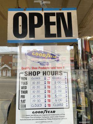 Shop hours