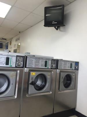 Washers and a small television