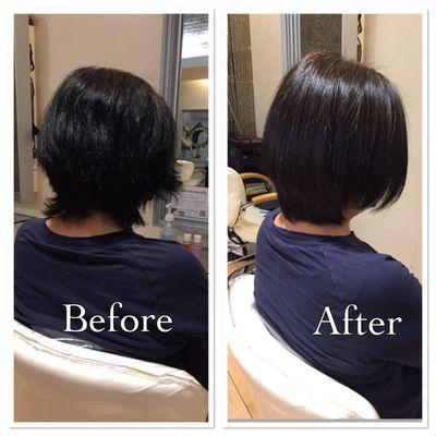 Keratin smoothing