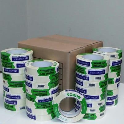 Masking Tape 2" X 60 Yards, 36 rolls/case. Good quality for house painters.  $25/case. Pick up in Whittier.