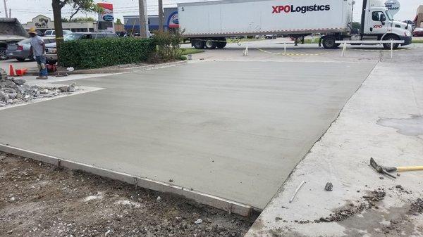 Commercial paving.