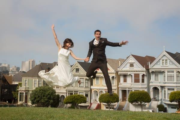 "Painted Ladies" near Alamo Square, San Francisco,