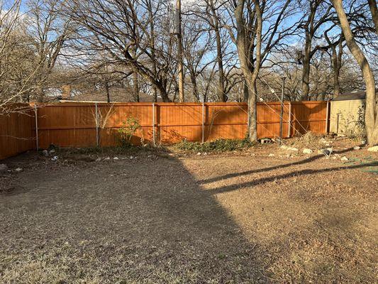 New fence project in Arlington