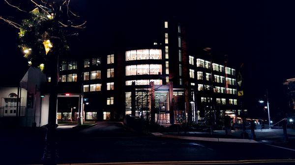 DOYLESTOWNS OTHER(courthouse at night), BIGGER, BRIGHTER AND MORE IMPOSING COURTHOUSE