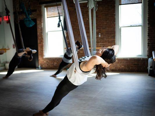 Aerial Yoga at Soul Flyte in Nyack