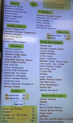 Shake Menu