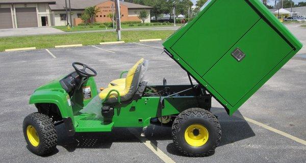 Custom metal fabrication for golf carts and other applications, including product for Club Car, EZ Go, Yamaha, Hoss, John Deere and more.