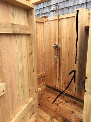 Patio shower