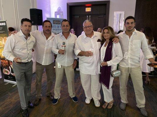 He has been hosting the Winterfest Boat parade for 28 years. This is the white party