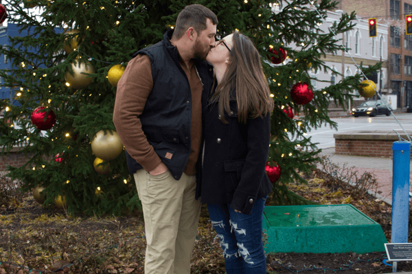 Couple photo taken Downtown Laporte, IN