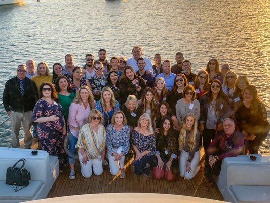 The JWilliams Staffing team at the Annual Company Cruise