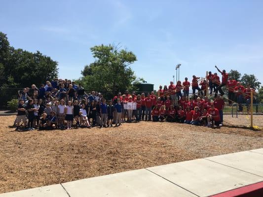 Thank you Keller Williams! They volunteered many hours and donated generously to partner with our school to update our campus.