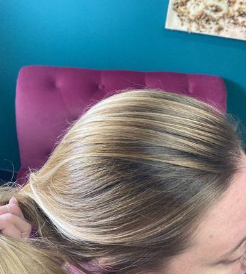 Sun kissed balayage highlights