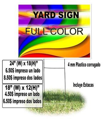 Printing services printing banners servicio de impresión yard sign car magnets tarjetas sticker decals and more