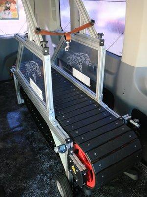 Run Doggy Run Mobile Gym treadmills are uniquely designed for dogs of any size. They have NO MOTOR allowing your dog to control the pace. Ou