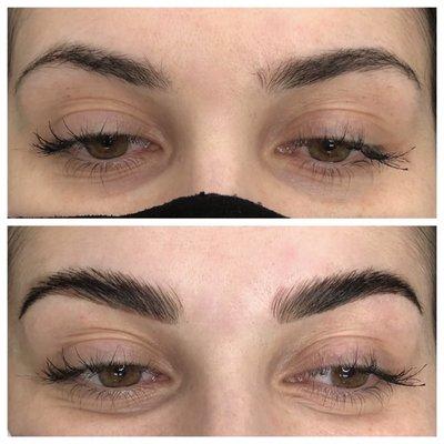 Eyebrow Lamination and Tint