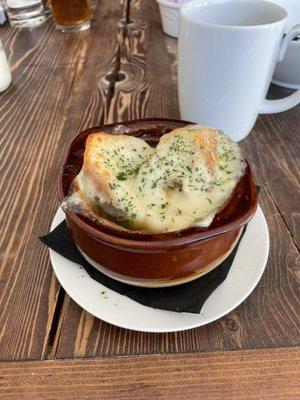 Excellent French onion soup