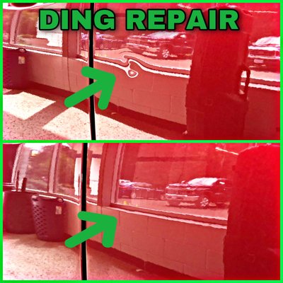 Door Ding Repair at a Body Shop