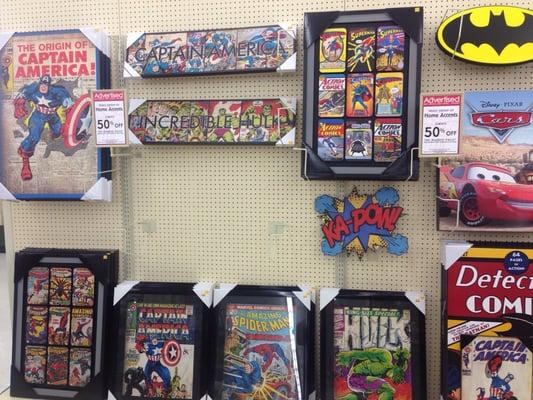 %50 off these cool looking superhero frames!