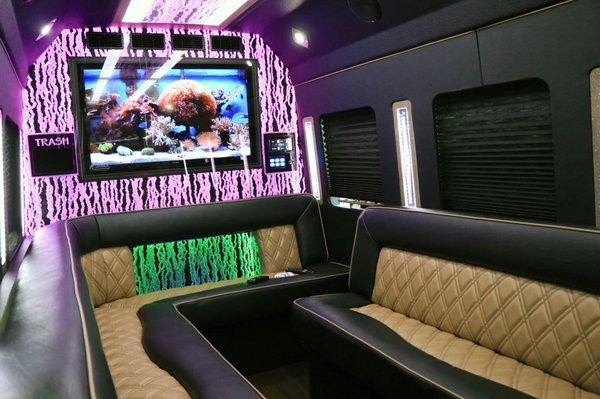 Awesome 10 - 12 passenger Limo Bus