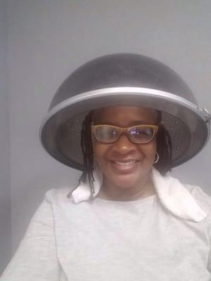 Under the dryer