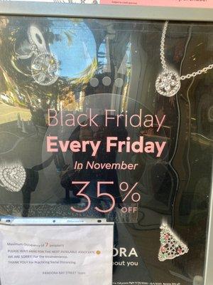 Every Friday in November!