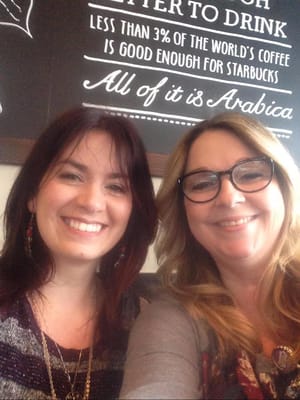 Tamrha & Patti  In their happy place Starbucks meetings are their favorite!